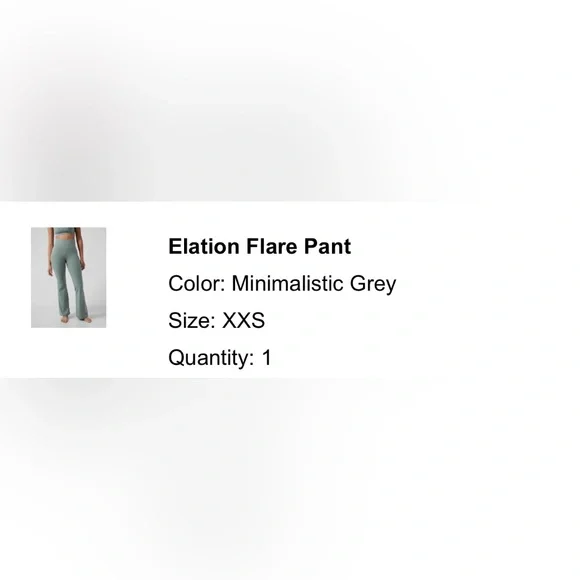Athleta Elation Flare Pant Tights XXS minimalist grey green - Picture 7 of 7